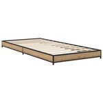 vidaXL Cadre de lit Chêne artisanal 80 x 200 cm Bois d'ingénierie