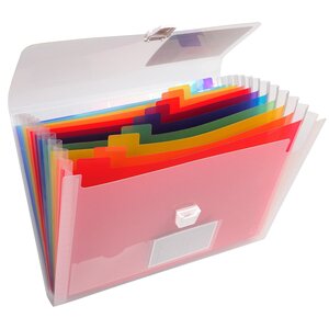 Trieur Valisette PP 13 Compartiments 33X25 CRYSTAL x 5 EXACOMPTA