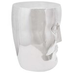 vidaXL Tabouret Argent Aluminium