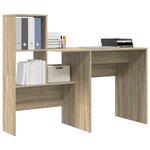 vidaXL Bureau Chêne Sonoma 131 5 x 50 x 106 5 cm Bois d'ingénierie