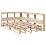 vidaXL Lit bibliothèque sans matelas 120x190 cm bois de pin massif