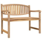 vidaXL Banc de jardin 114x59x87 cm bois de teck solide