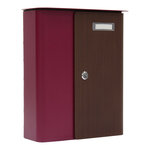 Profirst ziefen boîte aux lettres rouge baie aspect bois