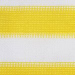 vidaXL Écran de balcon Jaune et blanc 75x300 cm PEHD