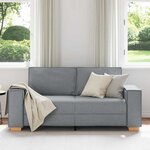vidaXL Canapé 2 places Gris clair 180x78x84 cm Tissu