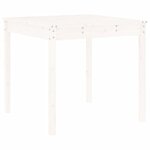 vidaXL Ensemble à manger de jardin 5Pièces blanc bois massif de pin