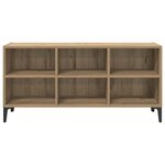 vidaXL Meuble TV Marron 69.5 x 30 x 50 cm Bois d'ingénierie
