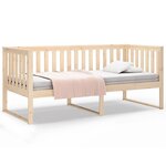 vidaXL Lit de jour sans matelas 100x200 cm bois de pin massif