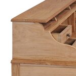 vidaXL Bureau 90x50x100 cm bois de teck solide