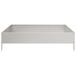 vidaXL Lit surélevé de jardin 100x100x26 cm acier inoxydable