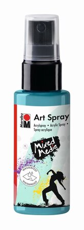 Spray Peinture acrylique 'Art Spray' 50 ml Bleu caraibe MARABU