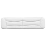 vidaXL Coussin de tête de lit Hvar blanc 200 cm similicuir