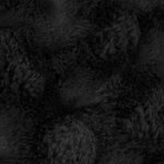 vidaXL Couverture en Fourrure de Lapin Synthétique Olite Noir