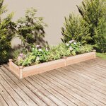 vidaXL Lit surélevé de jardin doublure 240x60x25 cm bois massif sapin