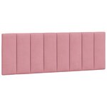 vidaXL Lit avec matelas rose 140x200 cm velours