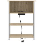 vidaXL Cabinet de chevet Chêne sonoma 55 x 31 x 76 cm