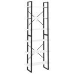 vidaXL Armoire haute blanc 80x30x210 cm bois d'ingénierie