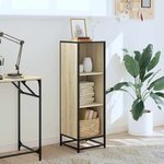 vidaXL Bibliothèque chêne sonoma 33 5x33x107 5 cm bois d'ingénierie