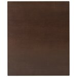 vidaXL Table à manger marron bois massif et caoutchouc