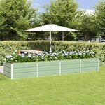 vidaXL Jardinière Vert 320 x 80 x 45 cm Acier
