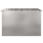 vidaXL Boîte de Rangement Extérieure Argent 80 x 50 5 x 50 cm Acier