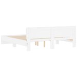 vidaXL Cadre de lit avec LED sans matelas blanc 180x200 cm