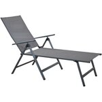 Transat pliant en aluminium ciro
