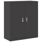 vidaXL Armoire de rangement Noir 90 x 40 x 105 cm Acier