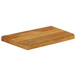 vidaXL Dessus de table à bord vivant 50x30x2 5 cm bois massif manguier