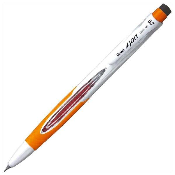 Porte mines JOLT  Pointe 0 7 mm  corps Orange x 12 PENTEL
