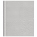 vidaXL Écran de balcon gris clair 120x1000 cm 100  polyester oxford