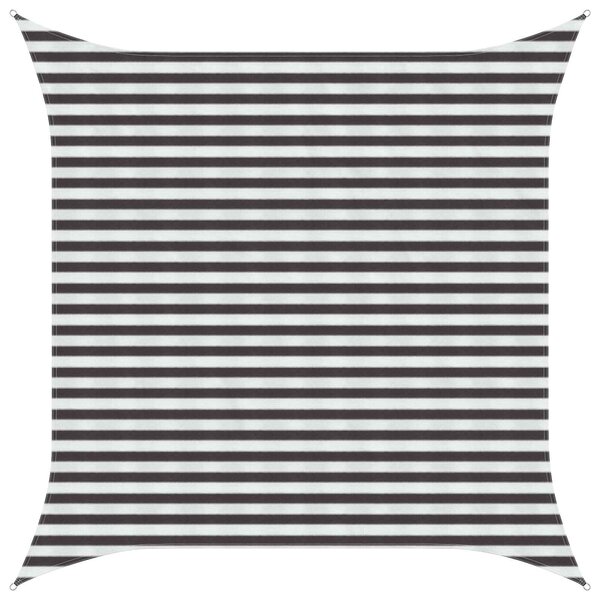 vidaXL Voile d'ombre Anthracite et blanc 3 x 3 m HDPE