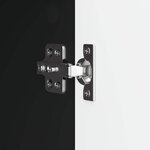 vidaXL Meuble TV Noir 99 x 34 5 x 50 cm Bois d'ingénierie