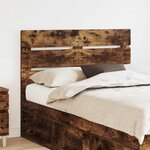 vidaXL Tête de lit Chêne fumé 135 cm Bois d'ingénierie