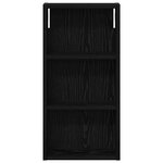 vidaXL Armoire murale de salle de bain Chêne Noir 30 x 10 x 60 5 cm