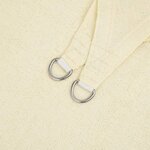 vidaXL Voile d'ombrage 160 g/m² Crème 3x6 m PEHD