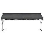 vidaXL Auvent sur pied 600 x 300 cm Anthracite