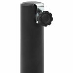 vidaXL Pied de parasol Noir Acier enduit de poudre for 25 à 50 mm Pole