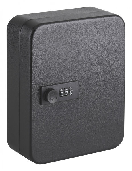 Armoire à clés à combinaison  3 chiffres  capacité 30 clés  200x160x75mm  époxy noir - THIRARD