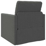 vidaXL Canapé-Lit 60cm Gris foncé tissu