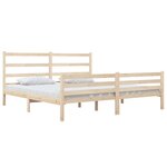 vidaXL Cadre de lit sans matelas bois de pin massif 140x190 cm