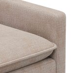 vidaXL Canapé Beige 156 x 81 x 87 5 cm Polyester