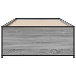 vidaXL Cadre de lit Sonoma gris 80 x 200 cm Bois d'ingénierie
