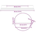 vidaXL Étagère flottante 4 Pièces Rose 30 x 9 x 2 5 cm Acier