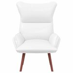 vidaXL fauteuil Blanc 69 x 74 x 93 cm Cuir artificiel
