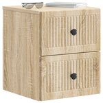 vidaXL Cabinet de chevet mural Chêne Sonoma 33 x 34 5 x 40 cm
