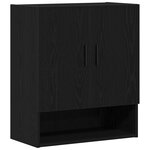 Armoire murale vidaXL en chêne noir 60x31x70 cm en bois d'ingénierie
