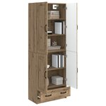 vidaXL Ensemble de Meubles 2 Pièces Chêne artisanal Bois d'ingénierie