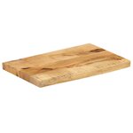 vidaXL Dessus de table 60x30x3 8 cm bord vif bois massif manguier brut