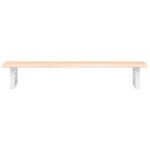 vidaXL Étagère de vasque murale acier et bois de chêne massif